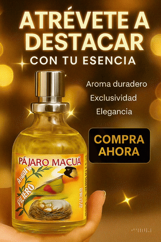 Perfume de Nido de Pájaro Macua Esencia Original + 7 Libro de Manifestación y abundancia